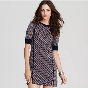 Juicy Couture Oxbridge Mixed Geometric Jacquard Dress Size Large